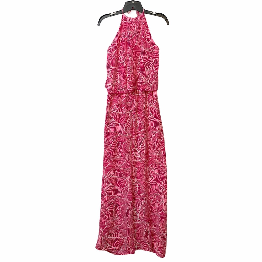 Fab’rik Pink White Halter Popover Jumpsuit